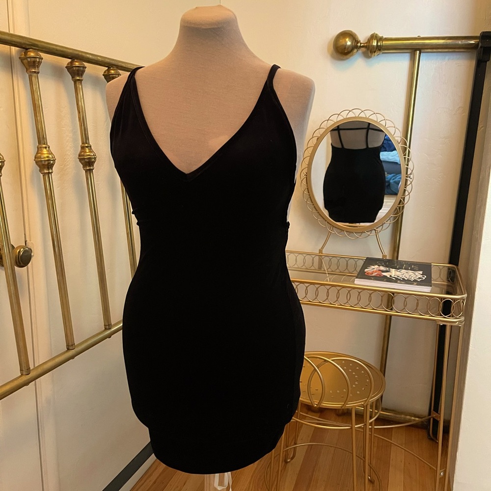 American Apparel Velvet Mini Dress